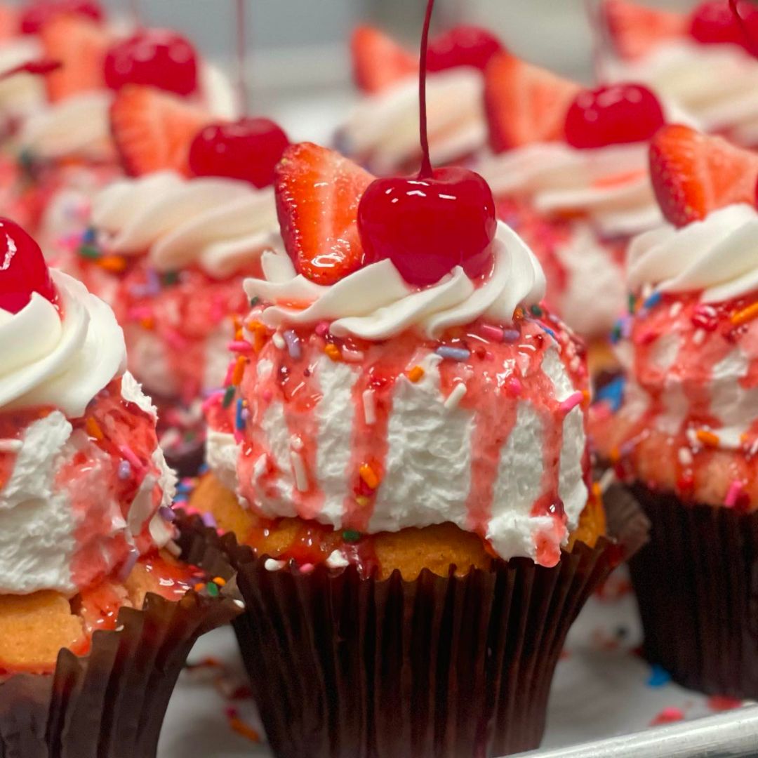 cherry cupcakes