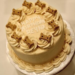 Custom dog treats cake